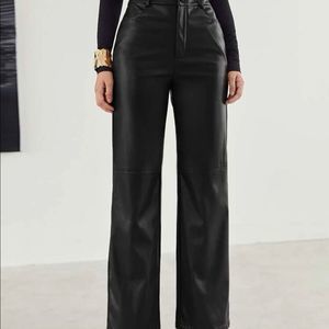 SHEIN zipper PU pants, new in packaging! Size 4